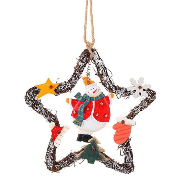 christmas snowman old man five-pointed star vine ring door ornaments coffee shop door decoration christmas decoration pendant
christmas snowman old man five-pointed star vine ring door ornaments coffee shop door decoration christmas decoration pendant