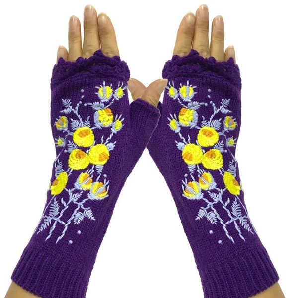 fashion ladies gloves autumn winter outdoor warm flower print gloves soft fingerless mittens knitted glove hand, Blue;gray
fashion ladies gloves autumn winter outdoor warm flower print gloves soft fingerless mittens knitted glove hand, Blue;gray