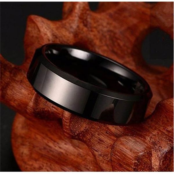 black charm ring men titanium, Silver
black charm ring men titanium, Silver