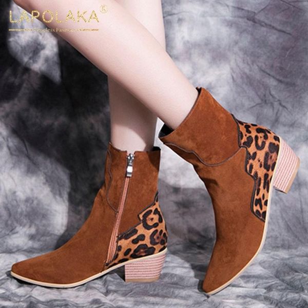 lapolaka 2020 new arrivals big size 43 chunky heels ankle boots woman shoes zip up office fashion shoes ladies boots female, Black
lapolaka 2020 new arrivals big size 43 chunky heels ankle boots woman shoes zip up office fashion shoes ladies boots female, Black