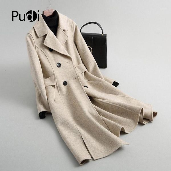 pudi a38016 2020 women fall/winter new fashion wool solid jacket lady's long style pocket leisure wool coat1, Black
pudi a38016 2020 women fall/winter new fashion wool solid jacket lady's long style pocket leisure wool coat1, Black