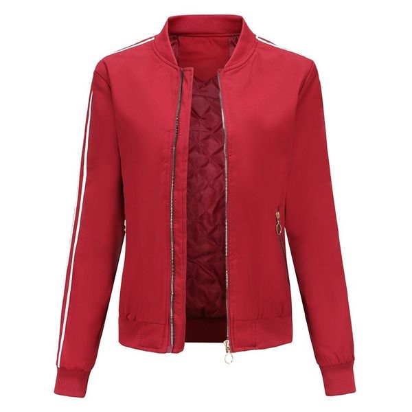 new autumn fashion bomber jacket female casual stand collar thin short coat solid color straight long sleeve female jacket, Black;brown
new autumn fashion bomber jacket female casual stand collar thin short coat solid color straight long sleeve female jacket, Black;brown