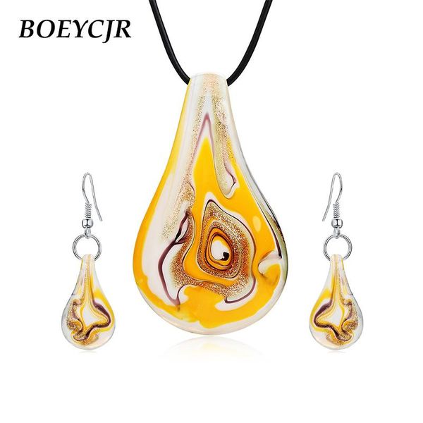 boeycjr quicksand glass pendant necklace & earrings vintage ethnic irregular glass necklace fashion jewelry set for women, Silver
boeycjr quicksand glass pendant necklace & earrings vintage ethnic irregular glass necklace fashion jewelry set for women, Silver