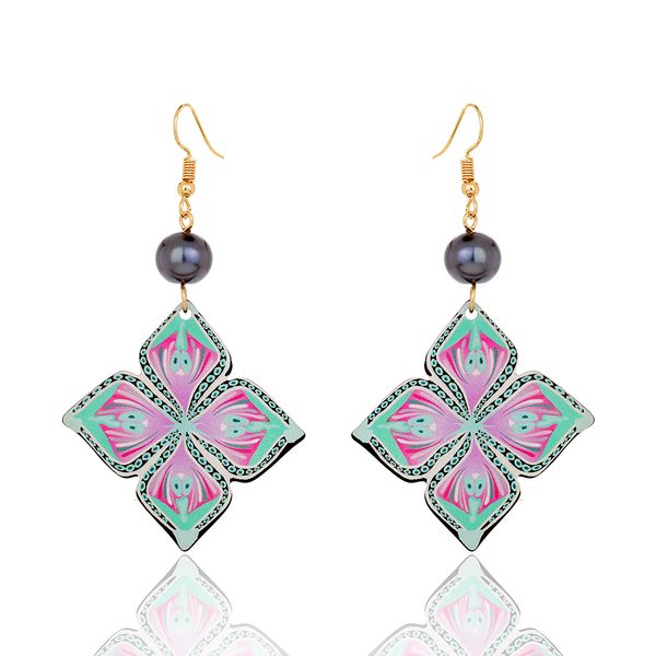 earrings of fashion earrings jewelry dangling flower blue acrylic drop accessories hawaiian earrings for women gifts, Silver
earrings of fashion earrings jewelry dangling flower blue acrylic drop accessories hawaiian earrings for women gifts, Silver