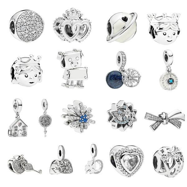 925 sterling silver luxury zircon women jewelry robot crown leaf windmill house bow baby beads pandora bracelet necklace pendant diy, Black
925 sterling silver luxury zircon women jewelry robot crown leaf windmill house bow baby beads pandora bracelet necklace pendant diy, Black
