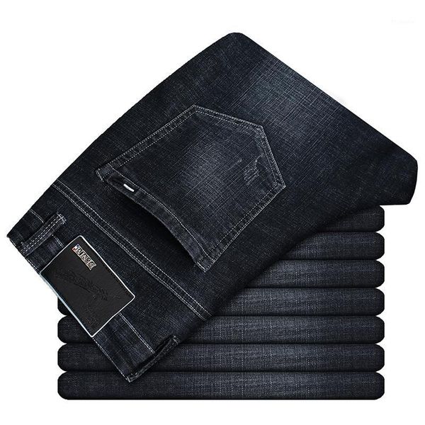 brand men's jeans 2019 new business casual elasticity slim straight classic style male trousers denim pants black blue1, Blue 
brand men's jeans 2019 new business casual elasticity slim straight classic style male trousers denim pants black blue1, Blue