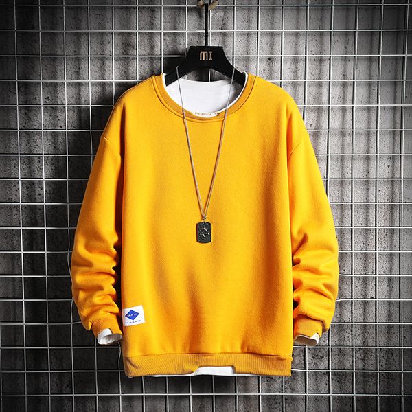 oversized crewneck sweatshirt men spring solid hip hop japanese streetwear yellow hoodie sweatshirts male kg-194, Black
oversized crewneck sweatshirt men spring solid hip hop japanese streetwear yellow hoodie sweatshirts male kg-194, Black