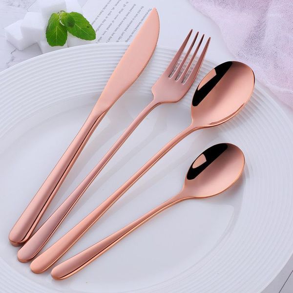 4 pcs/set cutlery set korean dinnerware set gold cutlery fork knife stainless steel home party tableware1
4 pcs/set cutlery set korean dinnerware set gold cutlery fork knife stainless steel home party tableware1