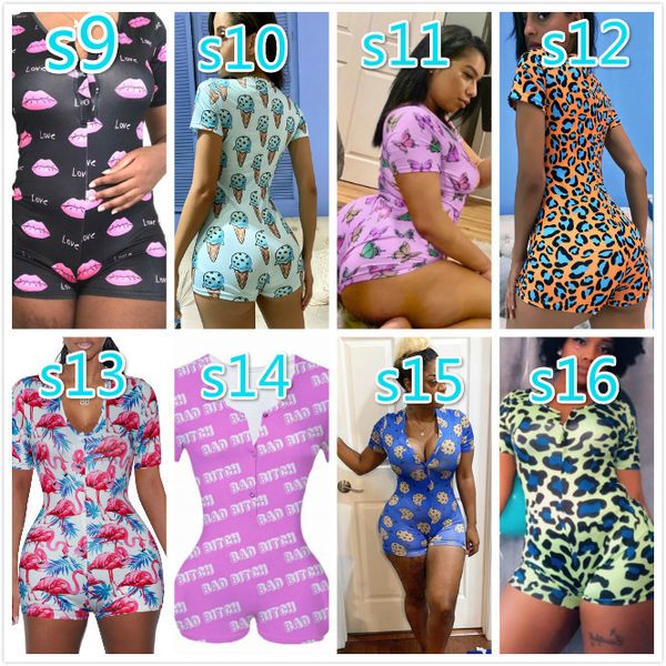 women nightwear playsuit workout button skinny print short sleeve jumpsuits v-neck short onesies women plus size rompers, Gray
women nightwear playsuit workout button skinny print short sleeve jumpsuits v-neck short onesies women plus size rompers, Gray