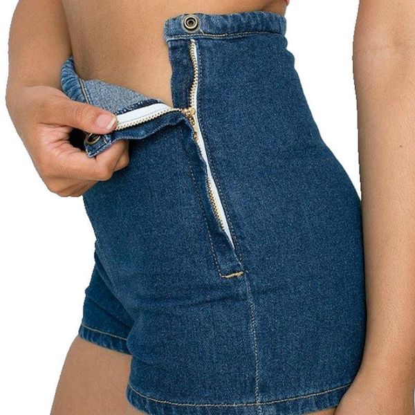 new women slim high waist jeans denim tap short shorts tight a side button, White;black
new women slim high waist jeans denim tap short shorts tight a side button, White;black