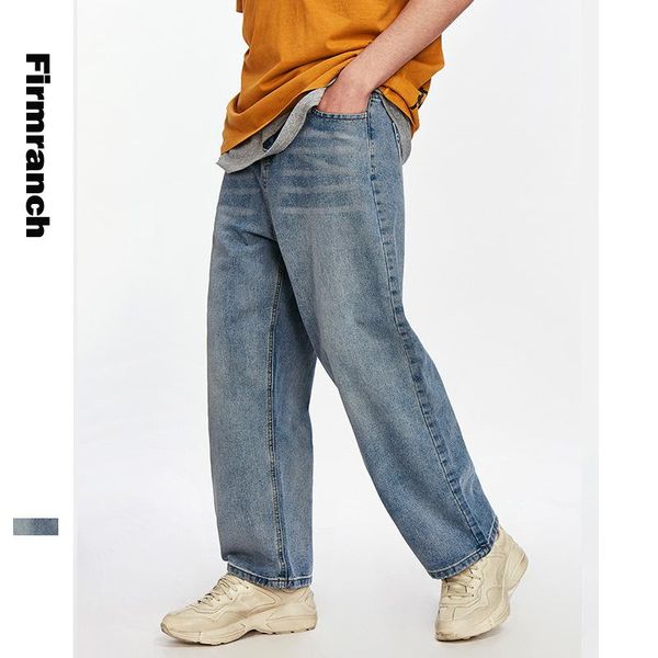 firmranch 2020 spring/autumn men basic retro straight trousers harlan wide leg loose jeans student whiten blue long demin pants
firmranch 2020 spring/autumn men basic retro straight trousers harlan wide leg loose jeans student whiten blue long demin pants