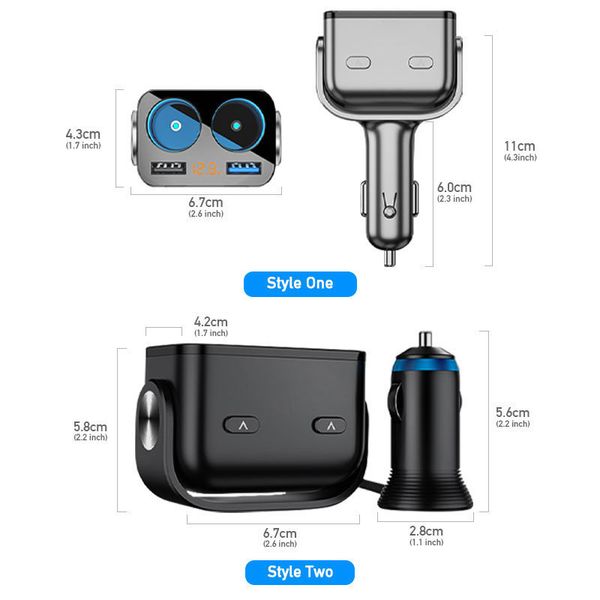 cigarette car lighter socket splitter charge auto qc 3.0 quick mobile phone charging 12v usb charger accessories
cigarette car lighter socket splitter charge auto qc 3.0 quick mobile phone charging 12v usb charger accessories