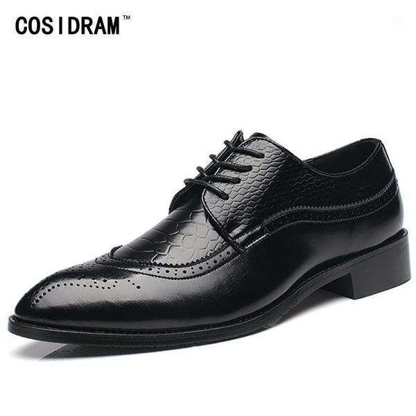 cosidram brogue pointed toe men dress shoes pu leather oxfords formal shoes 2020 spring business wedding for male brm-9141, Black
cosidram brogue pointed toe men dress shoes pu leather oxfords formal shoes 2020 spring business wedding for male brm-9141, Black