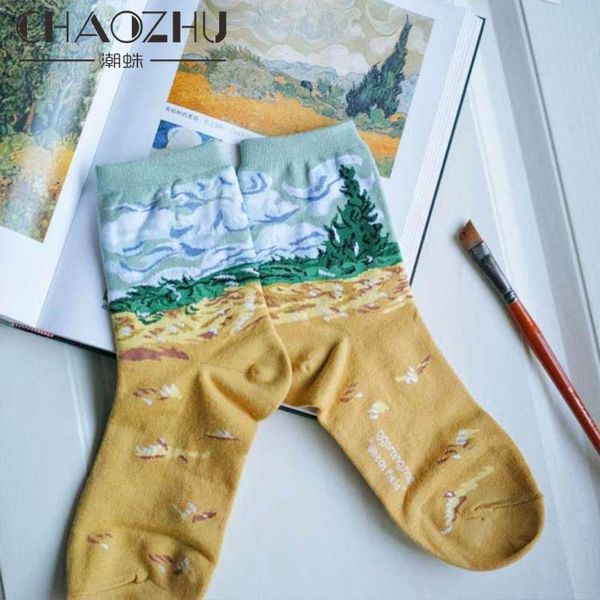 chaozhu retro oil painting famous literary abstraction character women cotton socks aesthetic fashion vintage girls socks art, Black;white
chaozhu retro oil painting famous literary abstraction character women cotton socks aesthetic fashion vintage girls socks art, Black;white