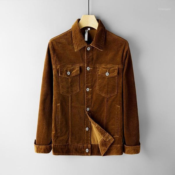 men's jackets 2021 autumn and winter fashion cotton jacket men brand long sleeve corduroy for casuall loose male jaquet1, Black;brown
men's jackets 2021 autumn and winter fashion cotton jacket men brand long sleeve corduroy for casuall loose male jaquet1, Black;brown