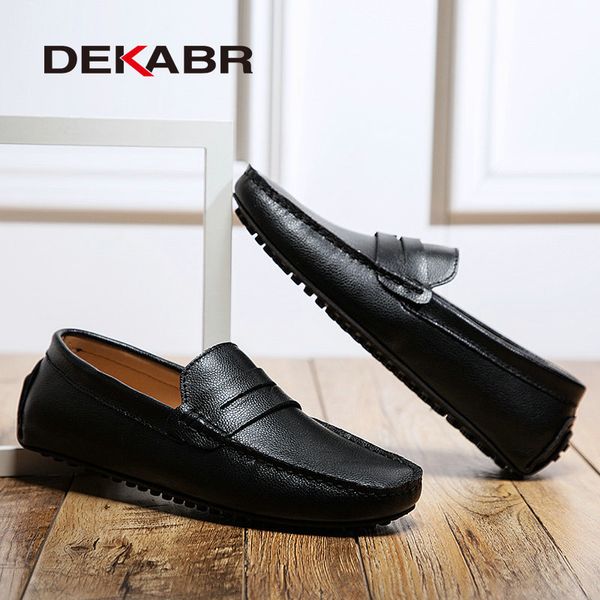 dekabr big size 38~49 loafers real fashion boat brand men casual leather male flat shoes 201019, Black
dekabr big size 38~49 loafers real fashion boat brand men casual leather male flat shoes 201019, Black