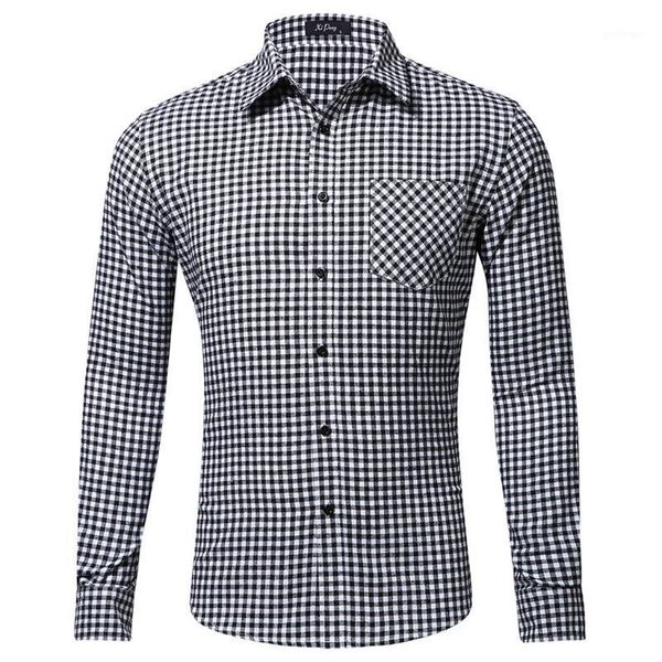 men's casual shirts mens fashion long sleeved shirt single pocket little plaid printing soft comfortable male clothes1, White;black
men's casual shirts mens fashion long sleeved shirt single pocket little plaid printing soft comfortable male clothes1, White;black