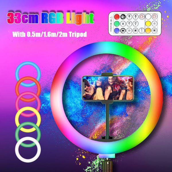 flash heads 13inch rgb led selfie ring light with 0.5m 1.6m 2m tripod colorful 33cm pographic lighting remote control for youtube
flash heads 13inch rgb led selfie ring light with 0.5m 1.6m 2m tripod colorful 33cm pographic lighting remote control for youtube