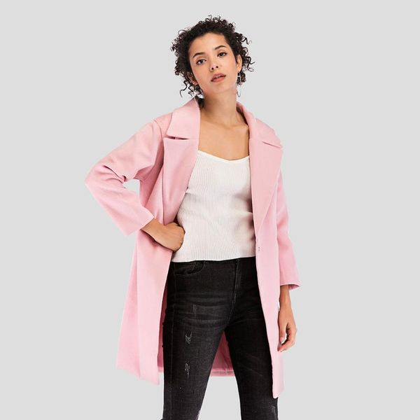 2020 new arrival fashion coat women single button turn down collar coats for spring and autumn, Black
2020 new arrival fashion coat women single button turn down collar coats for spring and autumn, Black