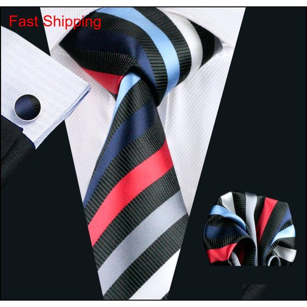 mix color stripe silk mens tie red blue black white hankerchief cufflinks set silk meeting casual party necktie jacquard woven n-1085 7vlu3, Black;blue
mix color stripe silk mens tie red blue black white hankerchief cufflinks set silk meeting casual party necktie jacquard woven n-1085 7vlu3, Black;blue