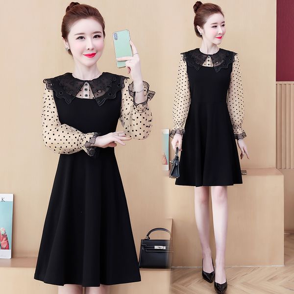 female dot 2021 spring loop shirt plus size fat 100kg woman wear casual loose party dress 4mp9, Black;gray
female dot 2021 spring loop shirt plus size fat 100kg woman wear casual loose party dress 4mp9, Black;gray