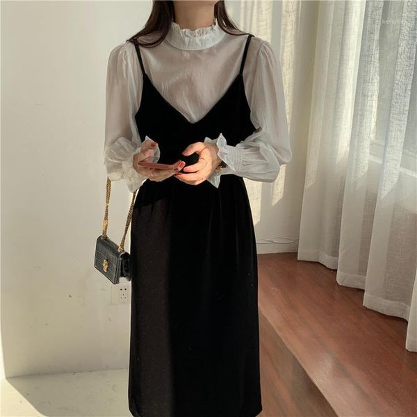 new plus size autumn dress girls party female vintage dress womens long sleeve fake sundress women dresses long robe vestido1, Black;gray
new plus size autumn dress girls party female vintage dress womens long sleeve fake sundress women dresses long robe vestido1, Black;gray