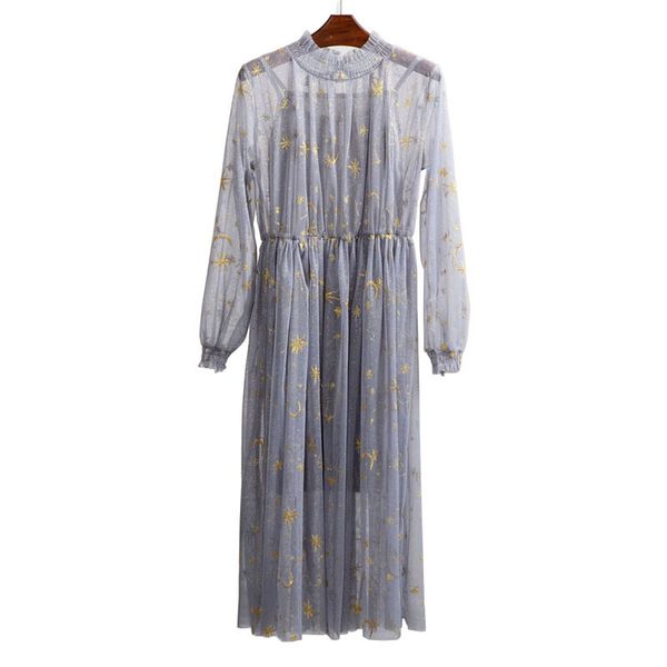 perhaps u gray beige navy star moon embroidery mesh long sleeve stand collar midi elegant sweet party loose dress runway lj200820, Black;gray
perhaps u gray beige navy star moon embroidery mesh long sleeve stand collar midi elegant sweet party loose dress runway lj200820, Black;gray