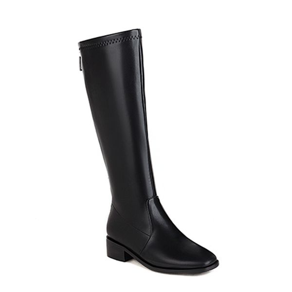 2021 the new simple pinkie-toe high-boots-knee color stripe matching black zipper medium-strength riding boots women's shoes feih
2021 the new simple pinkie-toe high-boots-knee color stripe matching black zipper medium-strength riding boots women's shoes feih