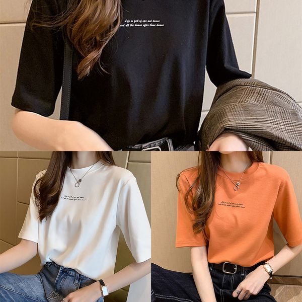 письмо с коротким рукавом женщины потерять футболку 2020 летом новую короткий рукав женской летней футболка d2pd4, White
письмо с коротким рукавом женщины потерять футболку 2020 летом новую короткий рукав женской летней футболка d2pd4, White