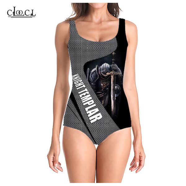 cloocl 2021 popular knights templar 3d printed summer sleeveless women swimsuit fashion swimsuits beach one piece swimwear, White;black
cloocl 2021 popular knights templar 3d printed summer sleeveless women swimsuit fashion swimsuits beach one piece swimwear, White;black