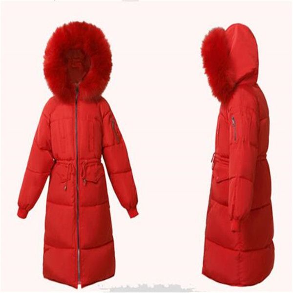 2020 new winter women's jacket slim thicker big fur collar down cotton coat hooded jackets parkas, Black 
2020 new winter women's jacket slim thicker big fur collar down cotton coat hooded jackets parkas, Black