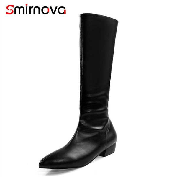 smirnova 2020 winter new arrival women knee high boots slip on shoes pointed toe fashion boots wholesale women's, Black
smirnova 2020 winter new arrival women knee high boots slip on shoes pointed toe fashion boots wholesale women's, Black