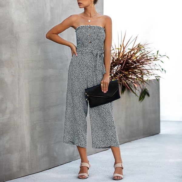 2020 new women jumpsuit romper ladies off the shoulder casual playsuit overalls female wide leg polka dot blue red jumpsuit d30, Black;white
2020 new women jumpsuit romper ladies off the shoulder casual playsuit overalls female wide leg polka dot blue red jumpsuit d30, Black;white