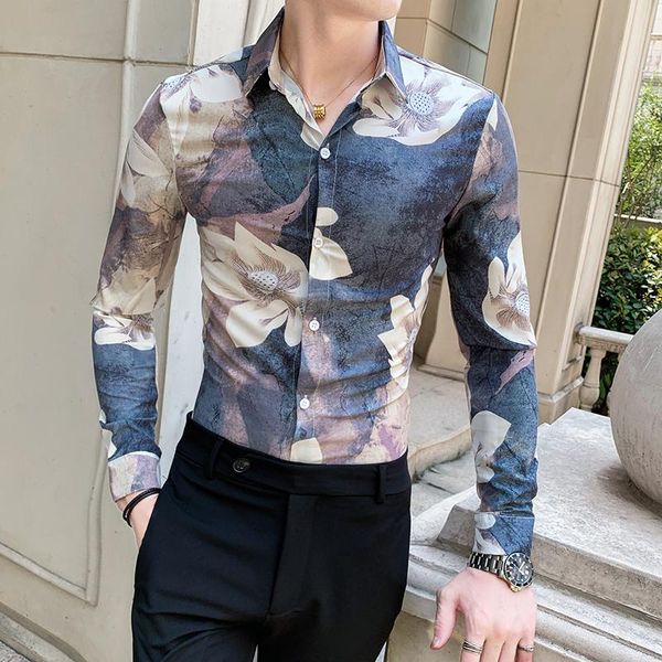 men's shirt 2020 spring new social spirit guy long sleeve nightclub fashion handsome shirt with loose casual youth men's wear, White;black
men's shirt 2020 spring new social spirit guy long sleeve nightclub fashion handsome shirt with loose casual youth men's wear, White;black