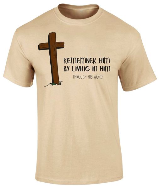 sport fashion men t shirt remember him by living in him through his word jesus christian men's t shirt summer t-shirt
sport fashion men t shirt remember him by living in him through his word jesus christian men's t shirt summer t-shirt