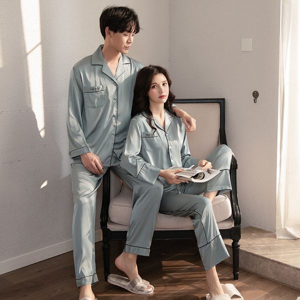new couple sleepwear silk satin pajamas long and short button-down pyjamas suit pijama women men loungewear plus size pj set, Black;brown
new couple sleepwear silk satin pajamas long and short button-down pyjamas suit pijama women men loungewear plus size pj set, Black;brown