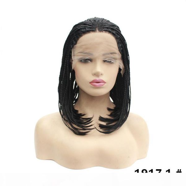 black full straight synthetic remy hair lace front braided wigs simulation human hair dreadlocks bob wig, Black;brown
black full straight synthetic remy hair lace front braided wigs simulation human hair dreadlocks bob wig, Black;brown