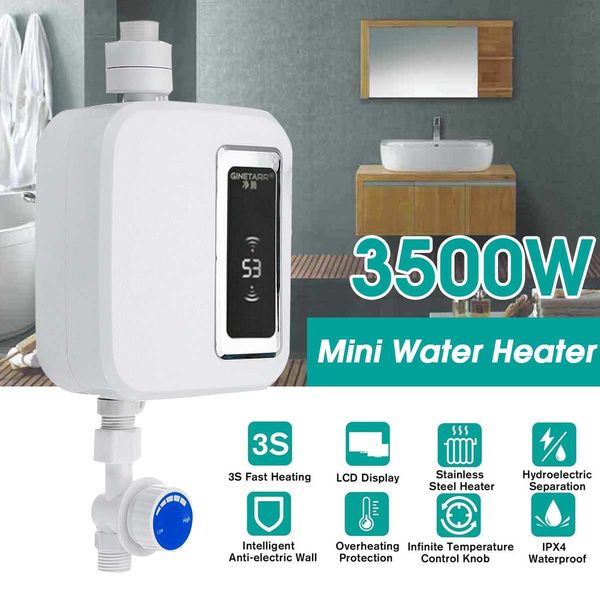3500w electric tankless qick instant water heater kitchen faucet tap heating stainless steel constant temperature automatic
3500w electric tankless qick instant water heater kitchen faucet tap heating stainless steel constant temperature automatic