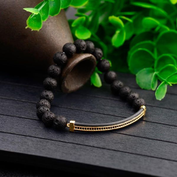 mexican men's fashion beaded bracelet natural volcanic stone marble beads long curved zircon beaded bracelet 2020 thailand gifts, Black
mexican men's fashion beaded bracelet natural volcanic stone marble beads long curved zircon beaded bracelet 2020 thailand gifts, Black