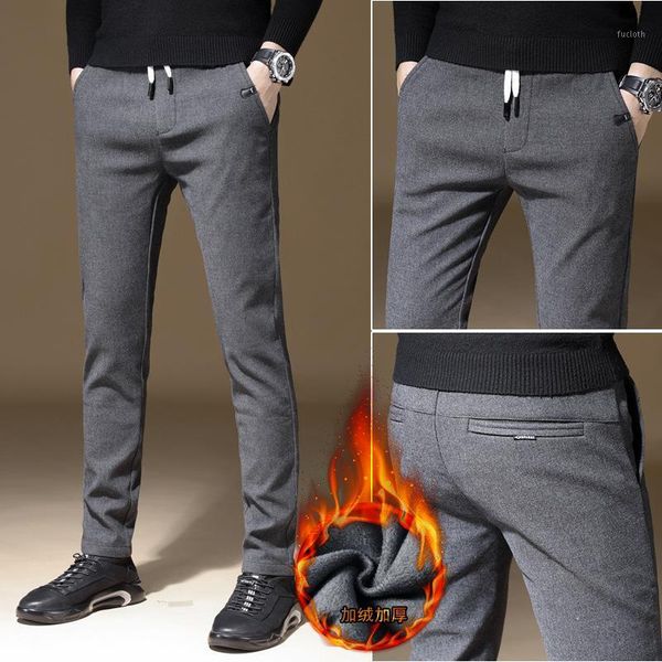 2020 new mens winter thick fleece fluffy pants men korean casual slacks slim warm pants for men black greytrousers male1
2020 new mens winter thick fleece fluffy pants men korean casual slacks slim warm pants for men black greytrousers male1