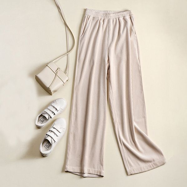 2021 new autumn high waist solid corduroy material straight pant vintage loose wide leg pants women casual long trousers 5rzx, Black;white
2021 new autumn high waist solid corduroy material straight pant vintage loose wide leg pants women casual long trousers 5rzx, Black;white
