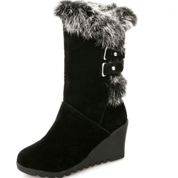 designer new winter women's snow boots wedge with buckle high tube warm women's boots casual fashion shoes woman sneakers 34-431, Black
designer new winter women's snow boots wedge with buckle high tube warm women's boots casual fashion shoes woman sneakers 34-431, Black