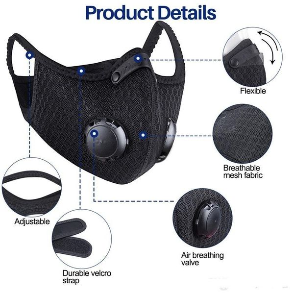 with protective us stock filter activated carbon pm2.5 anti-pollution sport running training mtb road bike cycling mask
with protective us stock filter activated carbon pm2.5 anti-pollution sport running training mtb road bike cycling mask