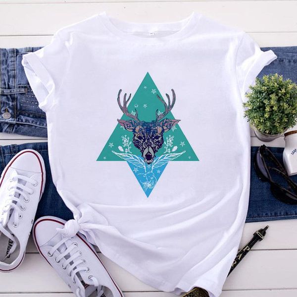new t-shirt female animal printed tshirt loose spring summer tee shirt easy matching round neck t shirts clothing, White
new t-shirt female animal printed tshirt loose spring summer tee shirt easy matching round neck t shirts clothing, White
