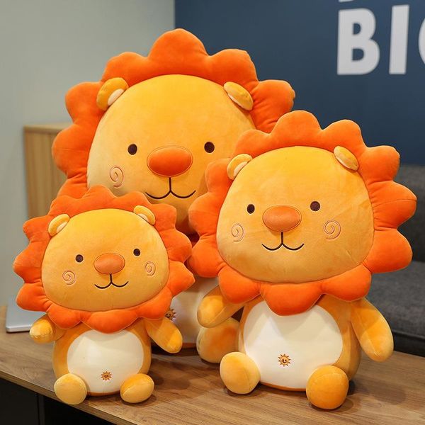35-50cm Cute Lion Plush Toy Lovely Soft Stuffed Animal Doll Cartoon Sleep Pillow Kids Baby Kawaii Christmas Gift