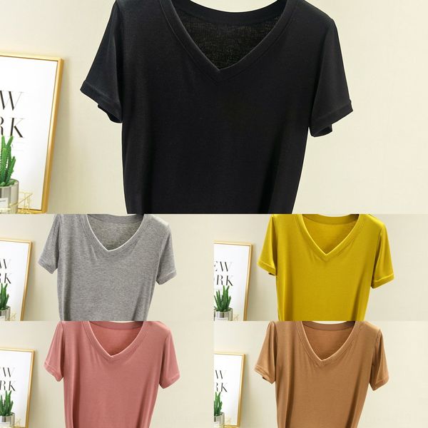 threaded cotton short sleeved t- female 2020 spring and t- shirt summer new style thin thin bottoming shirt loose large size v collar mask c, White
threaded cotton short sleeved t- female 2020 spring and t- shirt summer new style thin thin bottoming shirt loose large size v collar mask c, White
