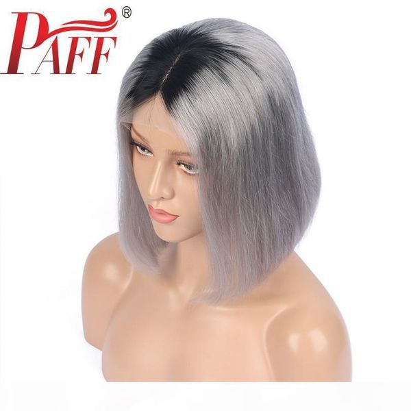 paff short 1b gray lace wig ombre lace front wig 13*3.5 pre plucked bob cut straight human hair brazilian lace frontal remy, Black;brown
paff short 1b gray lace wig ombre lace front wig 13*3.5 pre plucked bob cut straight human hair brazilian lace frontal remy, Black;brown