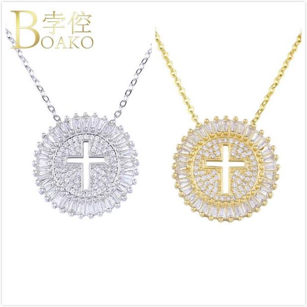 crystal zircon necklace women cross pendant necklace gold cubic zirconia geometric girl sweater chain collar k5, Silver
crystal zircon necklace women cross pendant necklace gold cubic zirconia geometric girl sweater chain collar k5, Silver