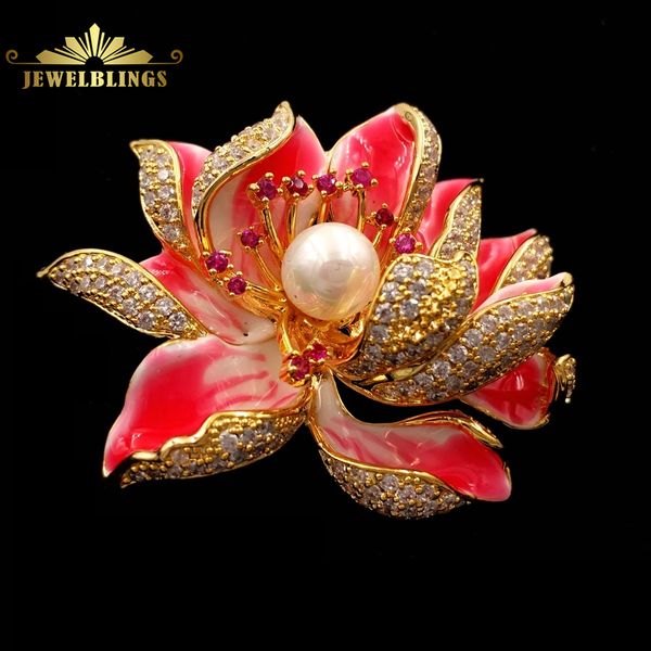dream fancy style enameled petal micro pave cz pink lotus flower brooches gold tone centered mother of pearl blossom lotus pins 201009, Gray
dream fancy style enameled petal micro pave cz pink lotus flower brooches gold tone centered mother of pearl blossom lotus pins 201009, Gray