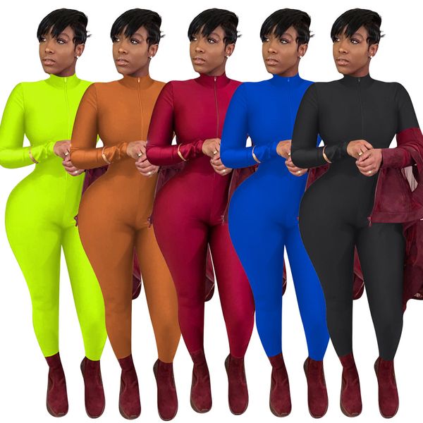 spot 2021 european and american spring and autumn fashion solid color long zipper long sleeve jumpsuit nightclub clothes, Black;white
spot 2021 european and american spring and autumn fashion solid color long zipper long sleeve jumpsuit nightclub clothes, Black;white